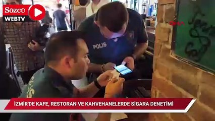İzmir'de kafe, restoran ve kahvehanelerde sigara denetimi