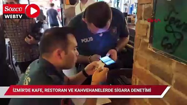 İzmir'de kafe, restoran ve kahvehanelerde sigara denetimi