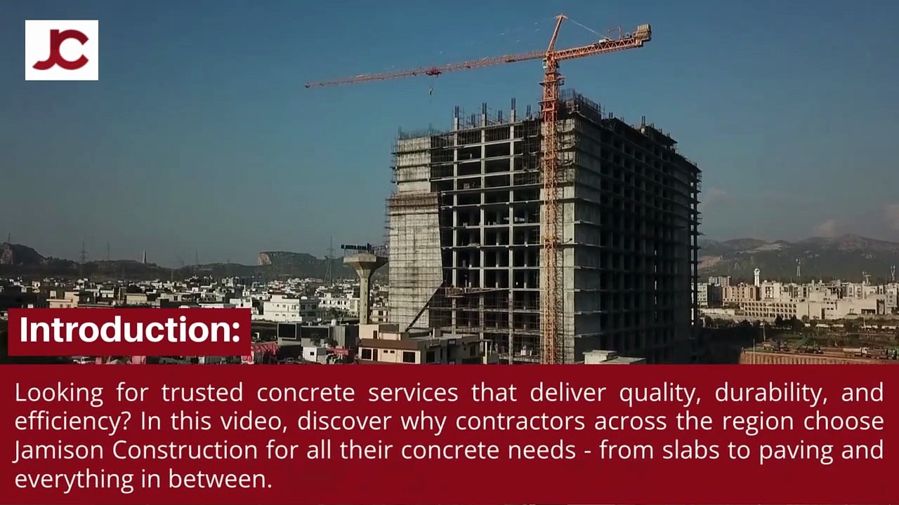 Why Contractors Choose Jamison Construction for Reliable Concrete Services