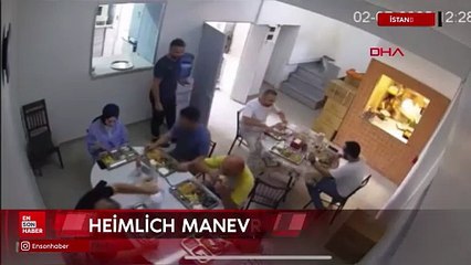 İstanbul'da nefes borusuna yemek kaçan işçi Heimlich manevrasıyla kurtuldu