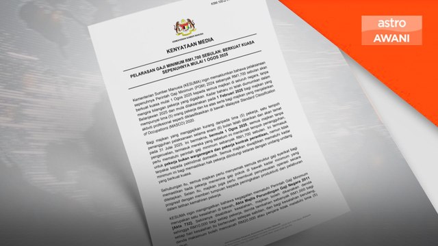 RM1,700 sebulan bermula 1 Ogos - KESUMA