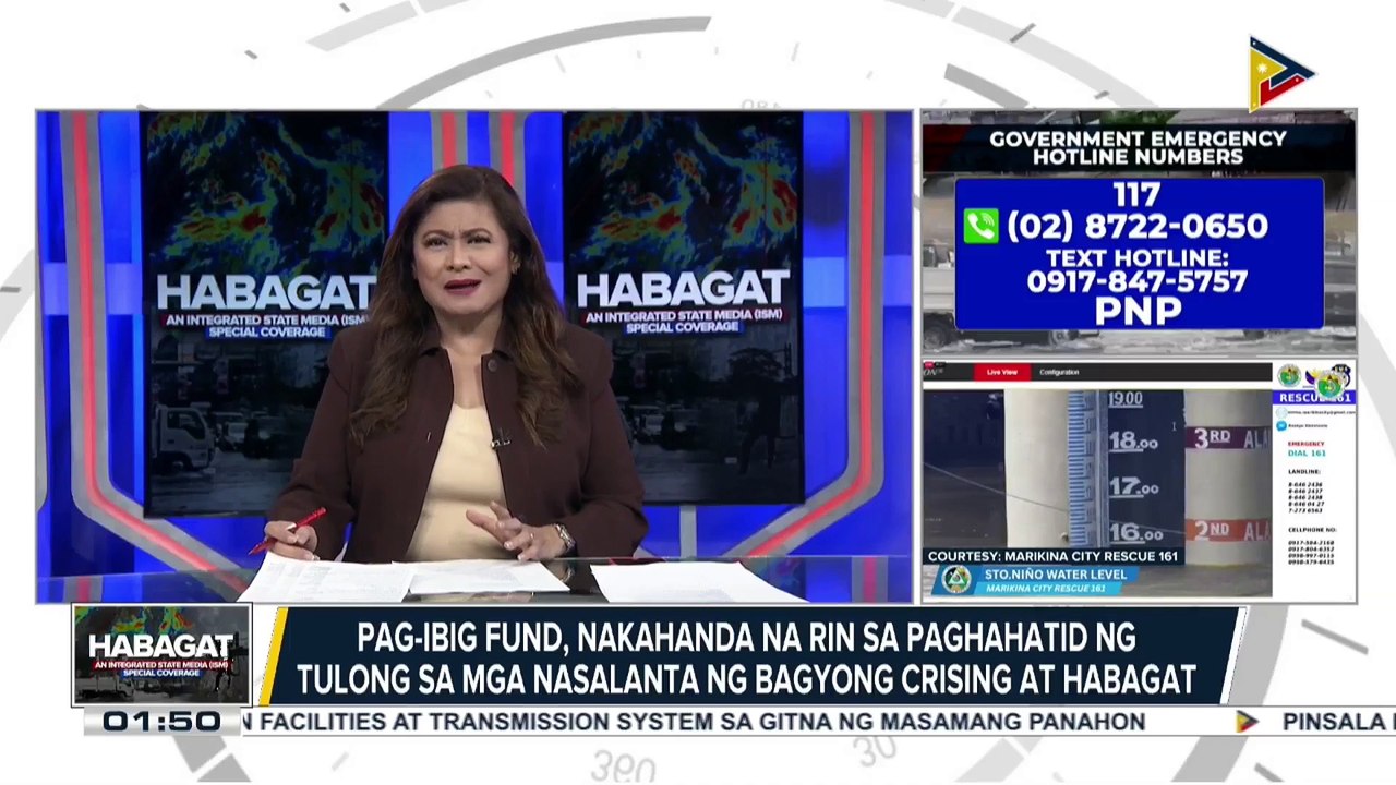 Panayam sa Pag-IBIG Fund kaugnay ng tulong na aasahan ng mga nasalanta ng Bagyong #CrisingPH at habagat