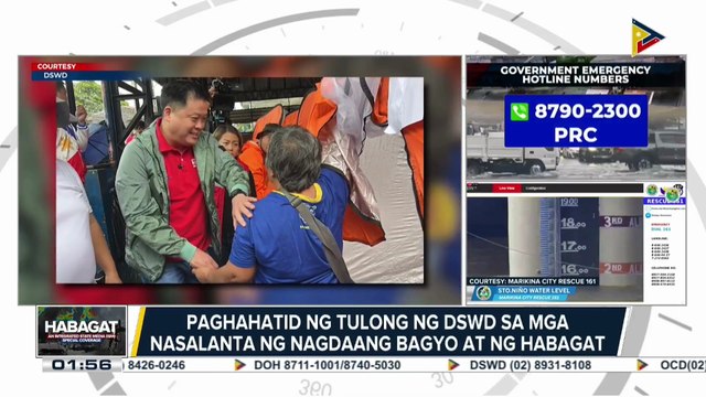 Paghahatid ng tulong ng DSWD sa mga nasalanta ng nagdaang bagyo at habagat