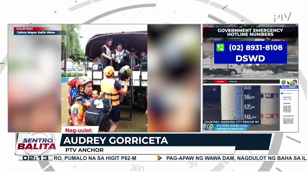 Pag-apaw ng Wawa Dam, nagdulot ng pagbaha sa ilang bahagi ng Cainta, Rizal, at karatig na lugar; Cainta LGU, agad nag-deploy ng tulong sa mga apektadong residente at commuters
