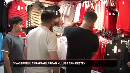 Sivassporlu taraftarlardan kulübe tam destek