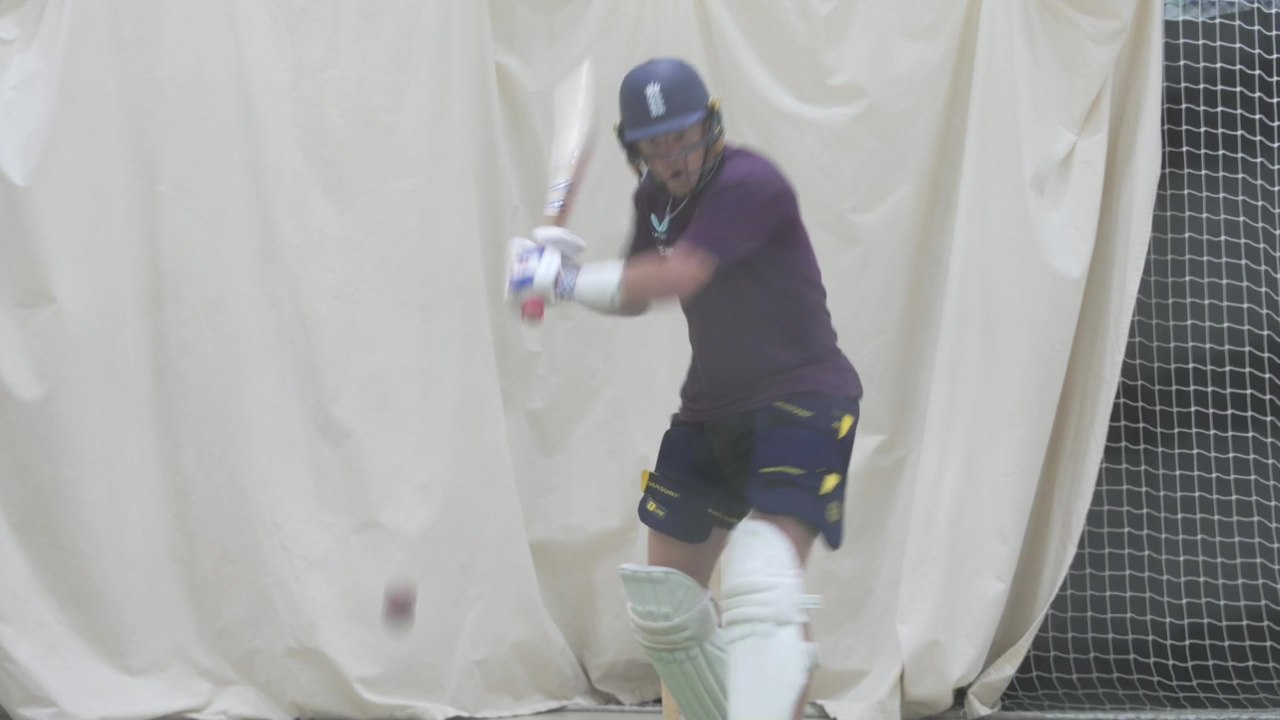 Pope nets practice ahead of India test
