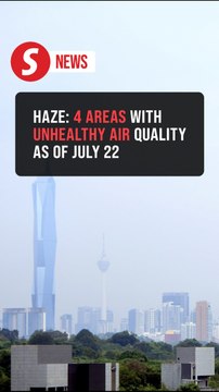 Haze: Four areas with unhealthy air quality as of 10am July 22