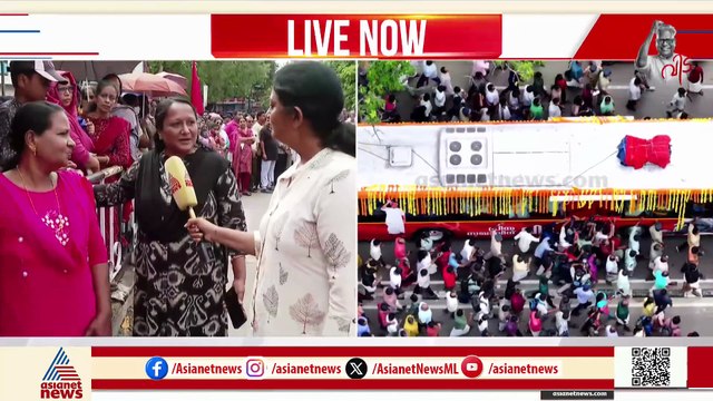 'കണ്ടിട്ടേ പോകൂ'; വിഎസിനെ കാത്തുനിന്ന് സ്ത്രീകളും കുട്ടികളുമടക്കം ജനക്കൂട്ടം
