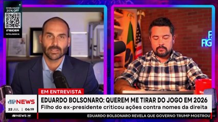 Eduardo Bolsonaro: “Querem me tirar do páreo pro ano que vem””