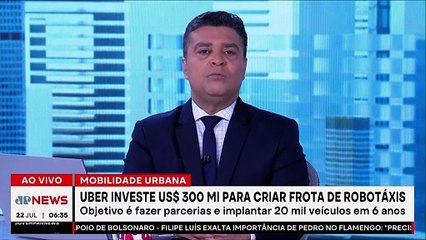 Uber investe US$ 300 milhões para lançar frota de robotáxis; Bruno Meyer comenta
