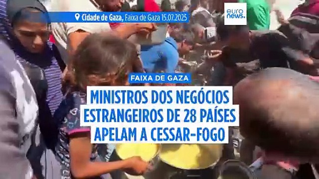 Ministros dos Negócios Estrangeiros de 28 países apelam a um cessar-fogo imediato em Gaza