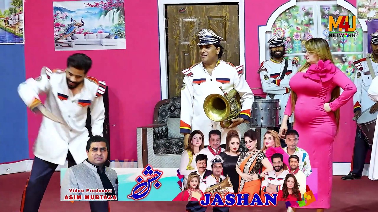 Saqi Khan and Afreen Khan   Aamir Sohna   Asad Mukhra   New Stage Drama   Jashan   Comedy Clip 2025