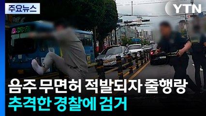 음주 무면허 적발되자 줄행랑...추격 끝에 경찰에 검거 / YTN