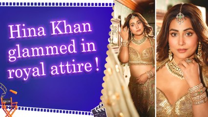 Hina Khan looked like a royal queen in traditional attire