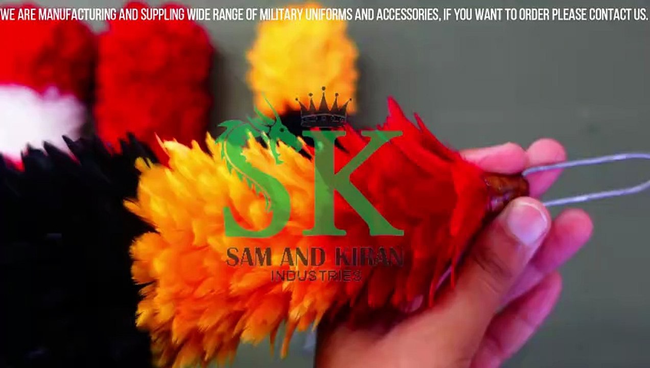 Military Hackels, Custom Feather Hackle Plume, Wholesale Hackle Plume Supplier