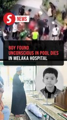 Boy found unconscious in pool dies in Melaka hospital