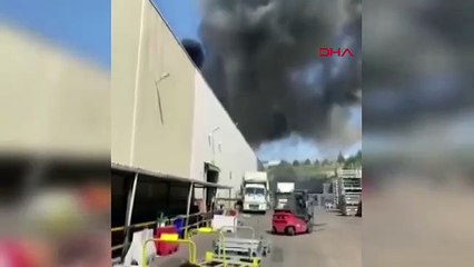 Bursa'da otomotiv fabrikasında büyük yangın