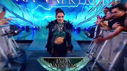 Becky Lynch and Lyra Valkira face offf - Made with Clipchamp