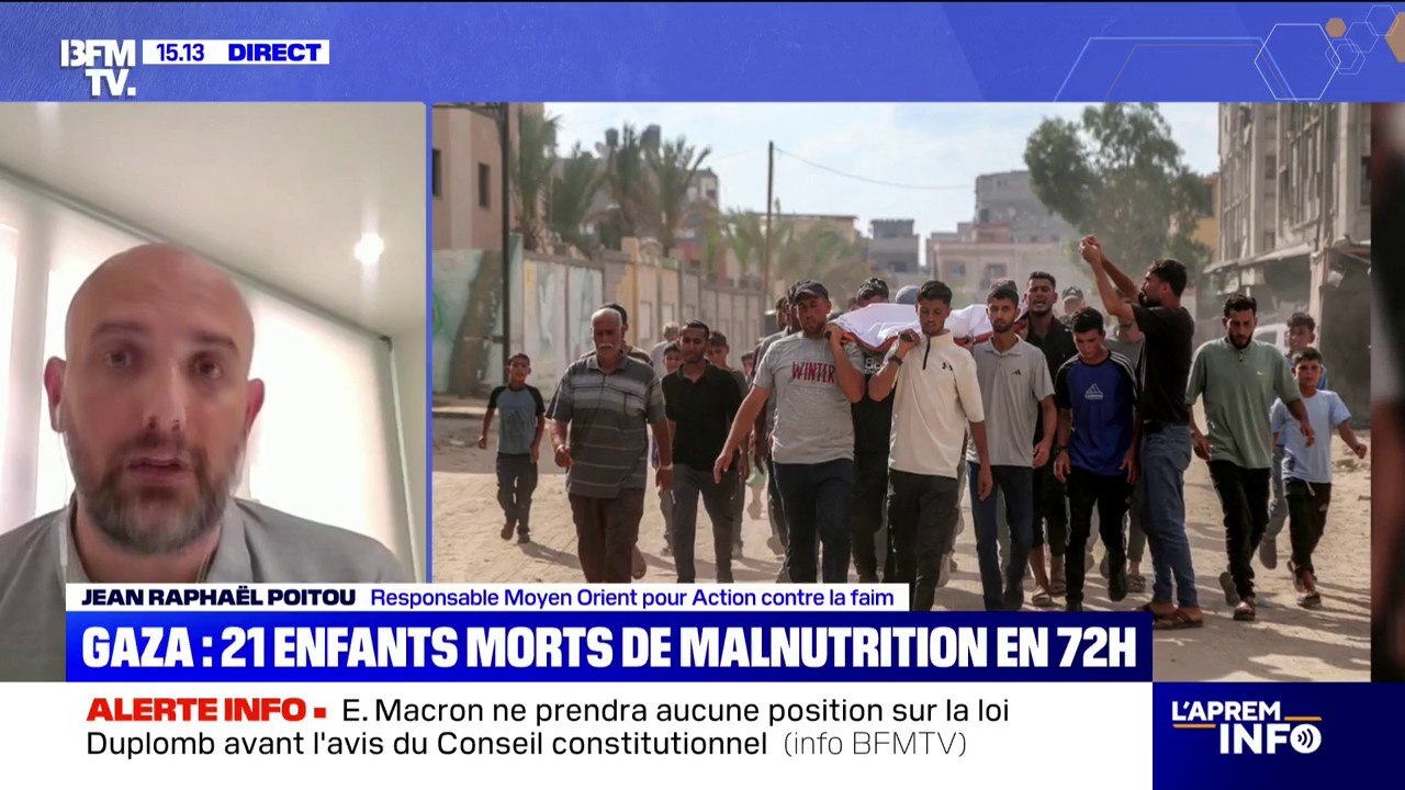 Gaza: "Les gens meurent de faim" affirme Jean-Raphaël Poitou (Action contre la faim)
