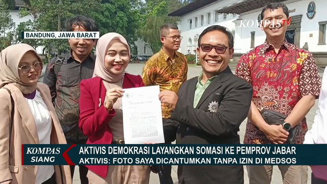 Aktivis Demokrasi Neni Nur Hayati Somasi Pemprov Jabar soal Pakai Foto Tanpa Izin | KOMPAS SIANG