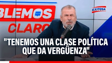 Nicolás Lúcar: "Tenemos una clase política que da vergüenza"