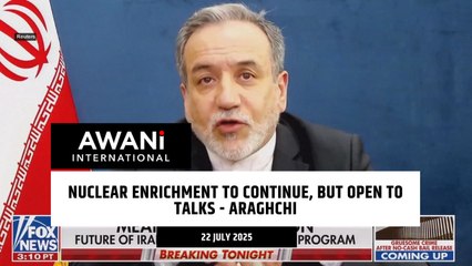 Nuclear enrichment to continue, but open to talks - Araghchi