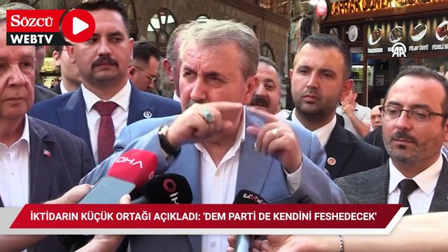 İktidarın küçük ortağı açıkladı: 'DEM Parti de kendini feshedecek'