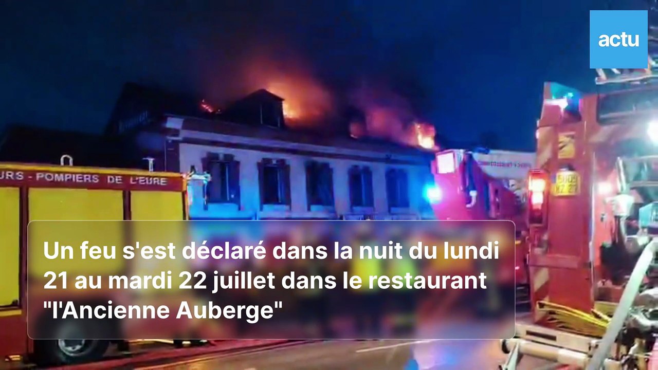 Un incendie a ravagé le restaurant "l'Ancienne Auberge" de Menneval