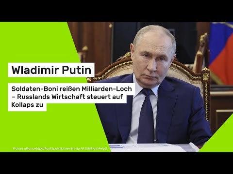 Wladimir Putin: Soldaten-Boni reißen Milliarden-Loch – Russlands Wirtschaft steuert auf Kollaps zu