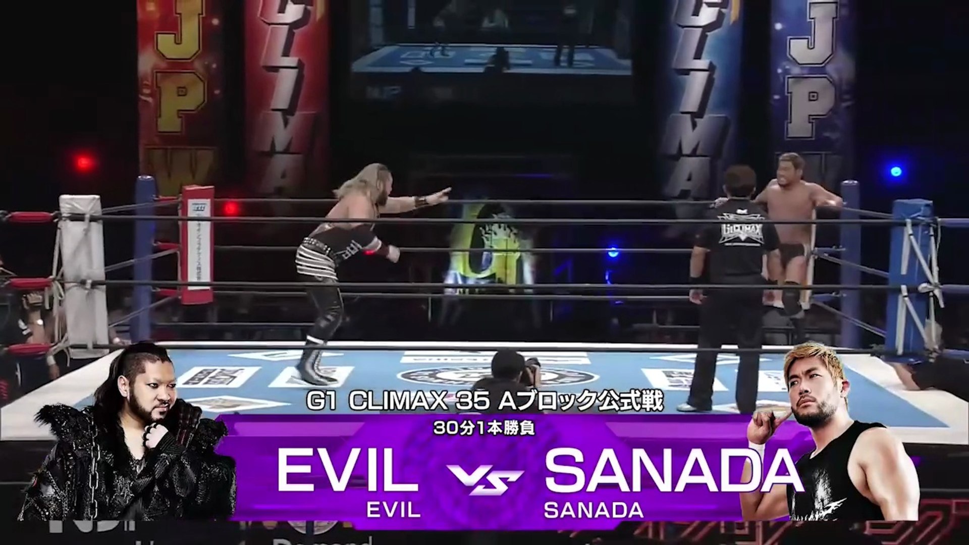 SANADA vs. EVIL - G1 Climax 2025 Block A Match: NJPW G1 Climax 35