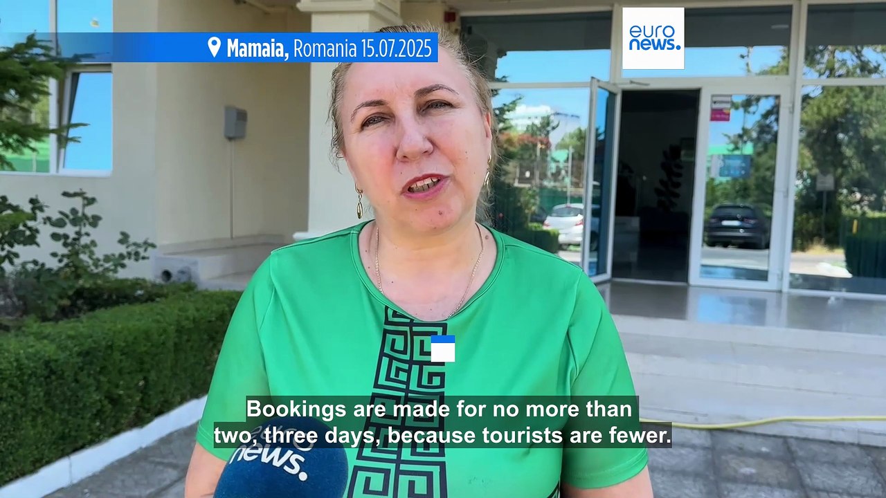 Romania's coastal city and popular Black Sea resort of Mamaia sees a sharp decline in tourists
