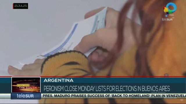 Argentina, Peronism close Monday lists for elections in Buenos Aires
