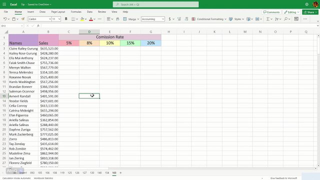 Calculate commission using dynamic array in Excel - Excel Tips and Tricks
