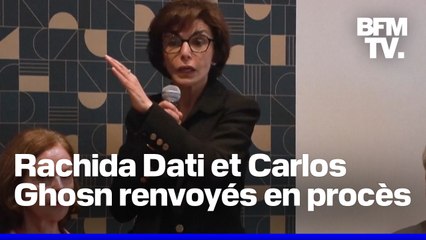 Renault-Nissan: Rachida Dati et Carlos Ghosn renvoyés en procès pour "corruption" et "trafic d'influence"