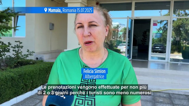 Forte calo di turisti in Romania: lettini vuoti a Mamaia, popolare località sul Mar Nero