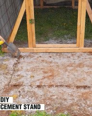 The easiest way to make a cement stand quickly!