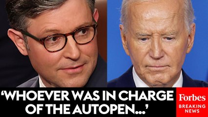 Speaker Johnson Takes Dig At Biden's Border Policies After Shooting Of Off-Duty CBP Officer In NYC