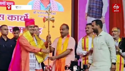 मुख्यमंत्री भजनलाल शर्मा का कांग्रेस पर तंज, कहा- कांग्रेस के पंजे ने देश को किया 'गंजा'