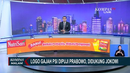 Logo Baru PSI Bentuk Gajah, Jokowi dan Prabowo Kompak Beri Pujian | KOMPAS MALAM