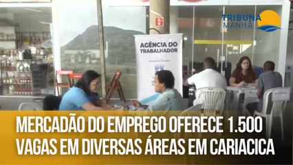 Mercadão do Emprego oferece 1.500 vagas em diversas áreas em Cariacica