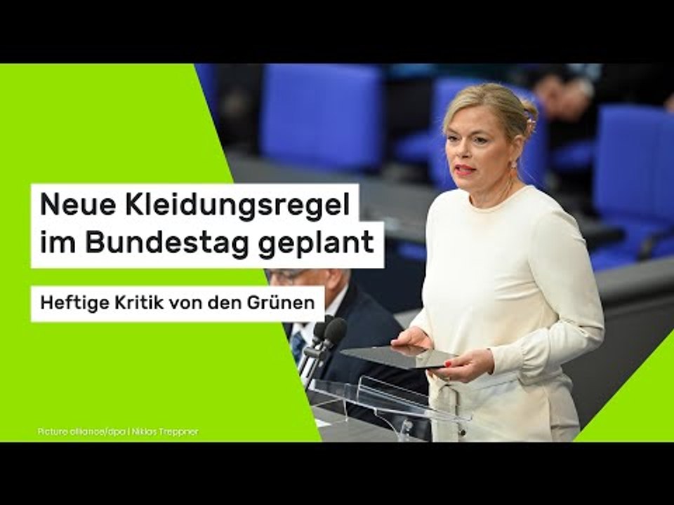 Julia Klöckner: Neue Kleidungsregel im Bundestag geplant - Heftige Kritik von den Grünen