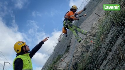 Dompter le vide avec les cordistes à Lierneux