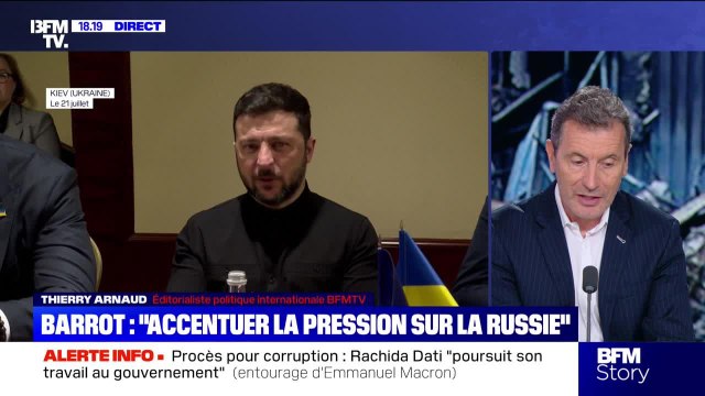 Story 3 : Barrot, Accentuer la pression sur la Russie - 22/07