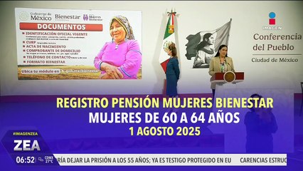 Pensión Mujeres Bienestar: El registro inicia a partir del 1 de agosto