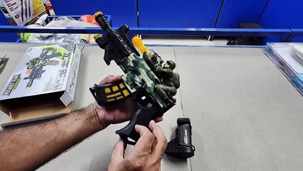 Unboxing & Review of 2-in-1 Army Toy Gun 🔫 | Soft Dart Shooter + Music, Projection & Laser Light!
