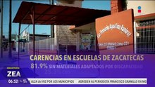 Estudiantes en Zacatecas sufren por las carencias estructurales en las escuelas
