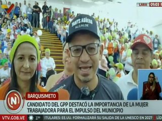 Lara | Candidato del GPP Yanys Agüero destaca el rol de la mujer en el desarrollo municipal