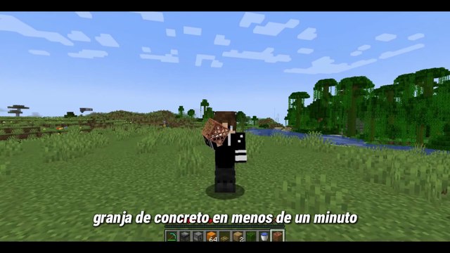 granja de concreto automatico para Minecraft Java o Bedrock 1.21