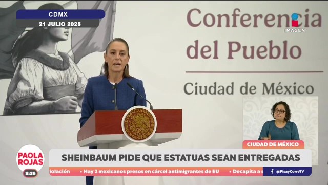 Sheinbaum pide a Rojo de La Vega entregar las estatuas de Castro y el “Che”