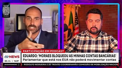 Eduardo Bolsonaro: “Moraes bloqueou minhas contas” | TEMPO REAL